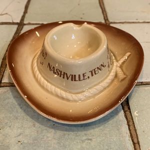 Vintage Nashville, Tenn. Cowboy Hat Ashtray